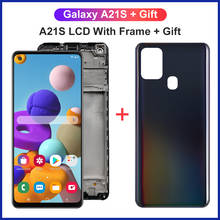 6.5"Original For Samsung Galaxy A21s A217 LCD with frame Touch Screen Digitizer For A21s LCD SM-A217F/DS Display with Back Cover 2024 - buy cheap