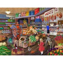 5D DIY Diamond Painting Vegetables Full Square Drill "Shop Scenery" 3D Rhinestone Embroidery Cross Stitch Gift Home Decor Gift 2024 - buy cheap