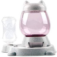 Pet automatic feeder water dispenser large capacity keep food dry not wet mouth used for small and medium-sized pet and kittens 2024 - buy cheap