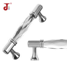 Crystal Zinc Alloy Handle For Furniture Door Knobs Kitchen Cabinet Pull Crystal Long Handles Hole Centers (3.78''/5.03'') 2024 - buy cheap