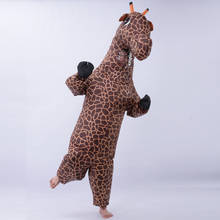 Надувные вечерние костюмы для косплея жирафа, рекламные костюмы, карнавальные костюмы на Хэллоуин, Рождество, Пасха, для взрослых 2024 - купить недорого