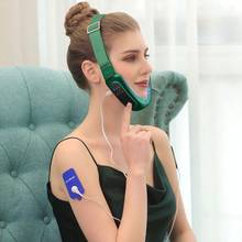 Chin-masajeador facial de microcorriente TENS, Control remoto, compresa caliente, estiramiento facial, moldeador de adelgazamiento facial 2024 - compra barato