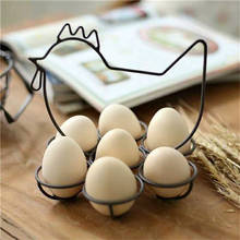 Iron Egg Storage Rack Stand Hanging Handle Cartoon Hen Shape Leachate Removal Storage Baskets For Kitchen Organizer 2024 - buy cheap