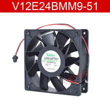 Бесплатная доставка V12E24BMM9-51 J12 4724I1 DC 24V 0.6A 120x120x38 мм 2-провод Сервер охлаждающий вентилятор 2024 - купить недорого
