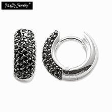 Black Creole Hoop Earrings,Europe Style Rebel Fashion Good Jewerly For Women,2017  Gift In Silver,Super Deals 2024 - buy cheap