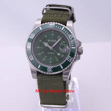Bliger 40mm Automatic Mechanical Mens Watch Luxury Sapphire Glass Clock Luminous Waterproof Nylon Strap Calendar Wristwatch Men 2024 - buy cheap