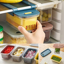 Food Storage Container Retractable Drawer Organizer with Lids Fridge Food Fresh Keeping Container for Fruit Vegetable Meat 2024 - buy cheap
