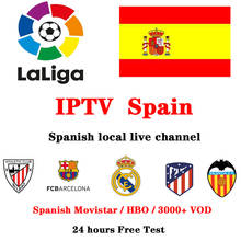IPTV Spain M3U abonnement Spanish Movistar HBO LaLiga Football Live Support SSIPTV  Smart TV BOX  Android TV H96 Max VLC X96 Max 2024 - buy cheap