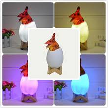 3D Print LED Dinosaur Night Light 6 Shapes 7 Colors Remote Control Lamp Home Office Decaration Kids Gift 2024 - buy cheap