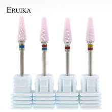 ERUIKA 1PC Pink Ceramic Bullet Style Nail Drill Bit Milling Cutter for Manicure Pedicure Apparatus Accessories Nail Art Tools 2024 - buy cheap