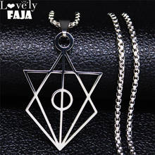 Stainless Steel Demon Seal Statement Necklace Silver Color Satan BALAM Necklaces & Pendants Women/Men Jewelry collares N3062S03 2024 - buy cheap