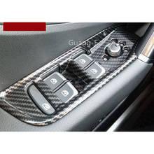 Panel de cristal para puerta interior de coche, interruptor de elevación con reposabrazos, embellecedor de botón, 4 piezas, para Audi Q2 Q2L 2018 2019 2020 2021 2024 - compra barato