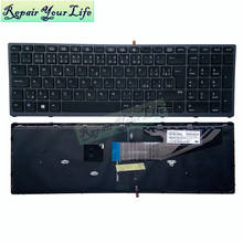 Laptop keyboards For HP Zbook 15 G3 CZ Czech black backlight keyboard backlit mobile pointer original grey frame brand new 2024 - buy cheap