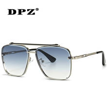 Dpz óculos de sol fashion clássico masculino, óculos escuros retrô uv400 2024 - compre barato