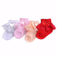 Fashion Bow Lace Baby Socks Newborn Cotton Baby Girls Sock Cute Toddler Socks Princess Style Baby Accessories Cheap Stuff 0-2Y 2024 - buy cheap
