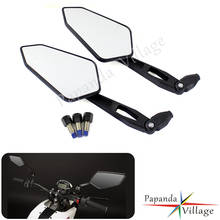 1Pair Motorcycle Side Mirror M10 Adapter Quad Rear View Mirror Universal for Honda Ducati Suzuki GSX Yamaha YZF Kawasaki Z1000 2024 - buy cheap