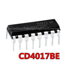 10pcs/lot CD4017BE CD4017B CD4017 DIP-16 In Stock 2024 - buy cheap