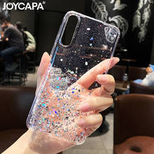 Capa transparente com glitter bling sequins, para xiaomi redmi 9 5a 6a 7a 8a 9c 6 pro note 4 5 6 7 8 9 pro 9s 8t mi a3 9t 2024 - compre barato