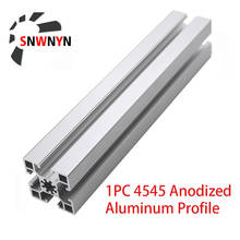 Perfil de aluminio para impresora 3D CNC, carril lineal anodizado, longitud de extrusión 4545, 4545, 100, 300, 500mm, estándar europeo, 600 2024 - compra barato
