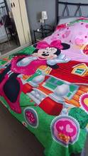 cute Mickey Minnie mouse duvet cover set single twin bed linen girl boy bedding set cartoon Donald Duck kid disney pillow cover 2024 - buy cheap