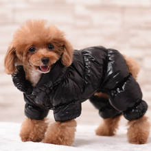 Chaqueta para mascota, traje de nieve cálido para perro, abrigo de invierno para Bulldog Francés, ropa para cachorro y Chihuahua, mono impermeable para perros 2024 - compra barato