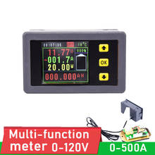Bateria de lítio monitor dc 120v 100a 200a 500a digital voltímetro amperímetro capacidade de energia, energia, carga de descarga medidor de corrente 2024 - compre barato