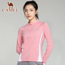 CAMEL Official Original Women Men Fashion Sports Clothing Outdoor Unisex Fitness Running Tops Plush Sportwear Long Leeve T-shirt 2024 - buy cheap