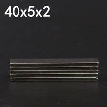 10/30/60Pcs 40x5x2 Neodymium Magnet 40mm x 5mm x 2mm N35 NdFeB Block Super Powerful Strong Permanent Magnetic imanes 2024 - buy cheap