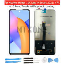 ЖК-дисплей для Huawei Honor 10X Lite/ P Smart 2021/ Y7A, дисплей с сенсорным экраном и дигитайзером в сборе, запчасти для ремонта, оригинал 2024 - купить недорого