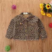 2021 Leopard Jacket Spring Autumn Coat Outerwear Top Children Clothes School Kids Costume Teenage Girl Clothing High Quality 2024 - buy cheap