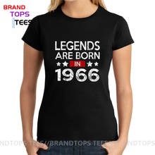 Vintage Legends are born in 1966 T shirt women men Retro Made in 1966 T-shirts for Mother Friend Sister birthday gift tee shirt 2024 - buy cheap