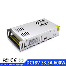 New Design 600W 33.3A 18V LED Switching Switch Power Supply Transformers 110V 220V AC To DC SMPS for CCTV Camera LED Strip Lamp 2024 - buy cheap