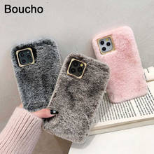 Fashion Furry Phone Case for iPhone 13 11 Pro Max 12 pro 6 7 8 Plus XS Max XR X Case Soft Silicone Shell fluffy Furry Warm Cover 2024 - buy cheap
