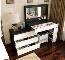 Dressing table bedroom storage cabinet integrated simple modern economical assembly net red makeup table ins style dressing tabl 2024 - buy cheap