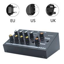 Minimezclador de sonido de bajo ruido con adaptador de corriente, enchufe europeo/británico/estadounidense MIX800 de 8 canales 2024 - compra barato