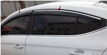 For hyundai Elantra 2016 2017 2018 Chrome Car Window Sun Vent Visor Rain Guards Sun/ rain Shield Auto Accessories 2024 - buy cheap
