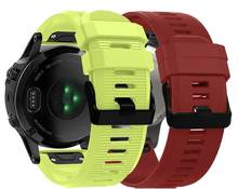 Pulseira de silicone colorida para esporte, pulseira de reposição para relógio garmin fenix 5 2024 - compre barato