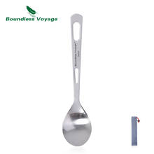 Boundless Voyage Titanium Spoon Fork Spork Knife Picnic Tableware Outdoor Camping Cutlery Dinnerware 2024 - buy cheap