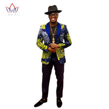 Bintarealcera jaqueta africana de manga longa masculina, roupas africanas estampadas para homens roupas super africanas wyn202 2024 - compre barato
