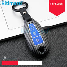 Carbon Abs Car Key Case Key Cover for Suzuki Vitara Swift Ignis Kizashi SX4 Baleno Ertiga 2016 2017 2018 2024 - buy cheap