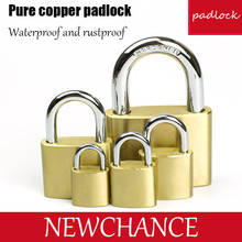 Stainless Steel Padlock Wolf Head Brass Lock Small Door Locks 25mm 32mm 40mm 50mm 63mm all bronze Lock Core Include 3 keys 2024 - buy cheap