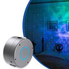 Projetor galaxy com efeito céu estrelado, luz noturna rotativa com controle remoto led colorido lâmpada para crianças quarto