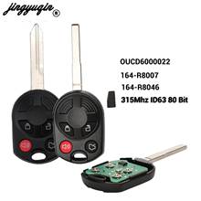 jingyuqin 10Pcs for Ford  Escape Focus C-Max Transit Fob Remote Control Key OUCD6000022 315MHz 4D63 Chip 4Button HU101 Blade 2024 - buy cheap