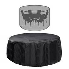 Outdoor Round Garden Furniture Set Protective Cover Outdoor Garden Furniture Round Table Waterproof And Dustproof Cover 2024 - buy cheap