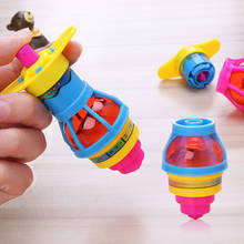 Brinquedo giratório luminoso para crianças, lançador de cinto de ejeção, brinquedo colorido por vento, presente de natal para crianças 2024 - compre barato