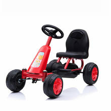 Pedal go karts infantil para 1-3 anos, saída de fábrica sólida vermelho kart para meninos e meninas 2024 - compre barato