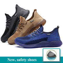 2019 Autumn Steel Toe Work Safety Shoes for Men Anti-smashing Security Boots Man Breathable Light Industrial Casual Work Shoes 2024 - buy cheap