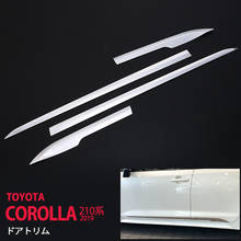 Decoración Exterior para coche Toyota Corolla E210 SUS304, embellecedor de puerta, accesorios cromados, 4 Uds. 2024 - compra barato