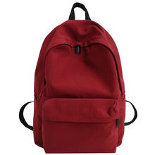 Новый водонепроницаемый нейлоновый женский рюкзак в японском стиле, одноцветная Женская дорожная сумка, школьный ранец для девочек-подростков, Mochila Feminina Mujer Sac 2024 - купить недорого
