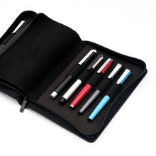 Kaco estojo organizador de caneta, bolsa disponível para lápis, 10 canetas tinteiro/rollerball, armazenamento, organizador, preto, à prova d'água 2024 - compre barato